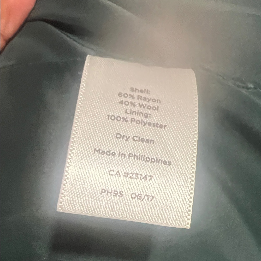 Talbots Forest Green Button-Up Jacket - image 3